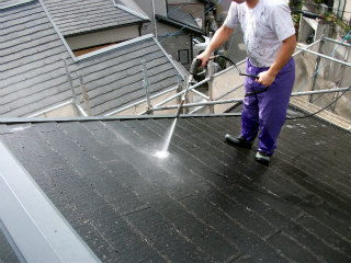 高圧洗浄　屋根