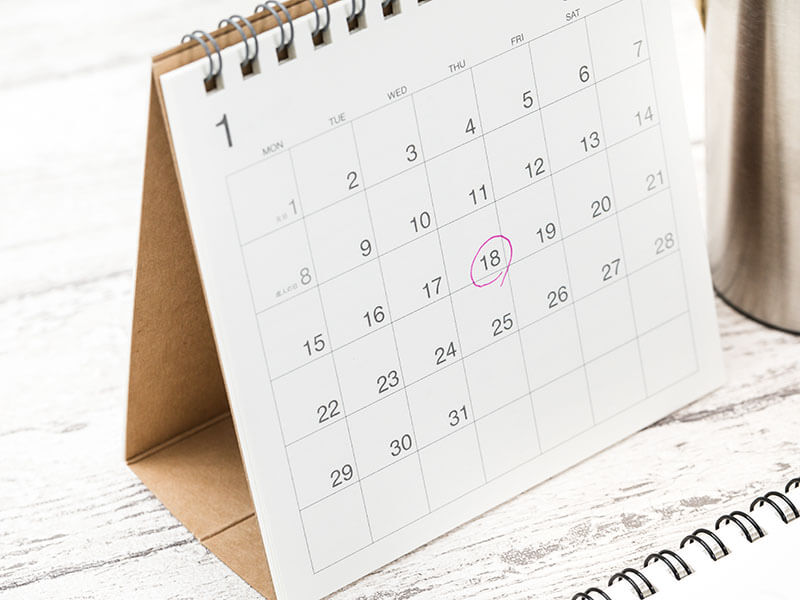 ご来店日の決定